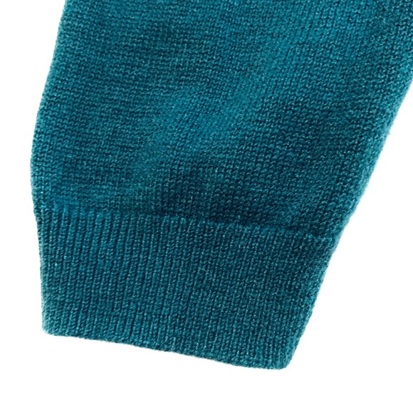 TALBOTS Adorable teal hedgehog sweater, size M - Picture 10 of 13